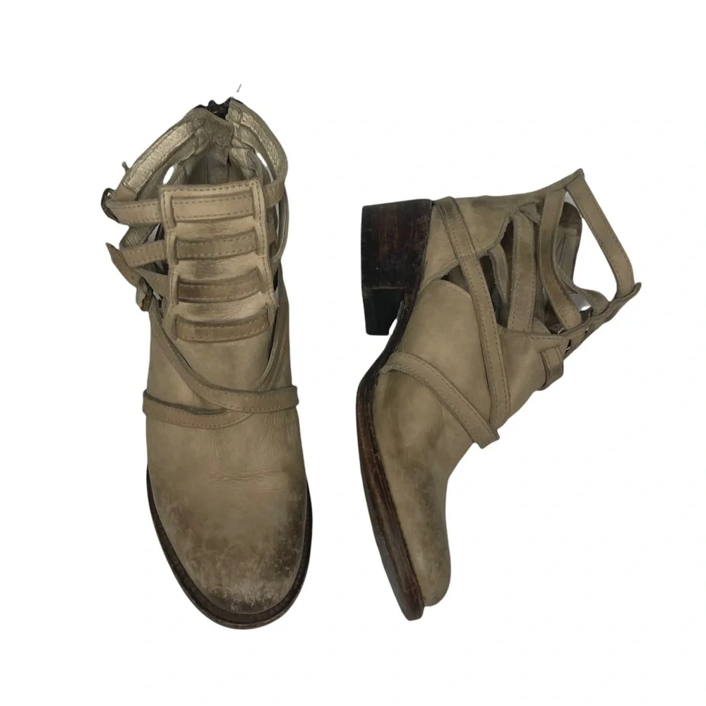 Last Chance….Freebird by Steven Stair Booties in Taupe 6 - Picture 6 of 15